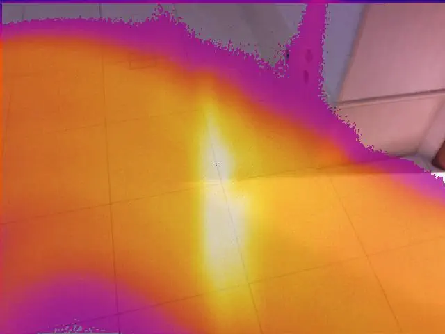 Rilevamento termografico di perdita d'acqua
